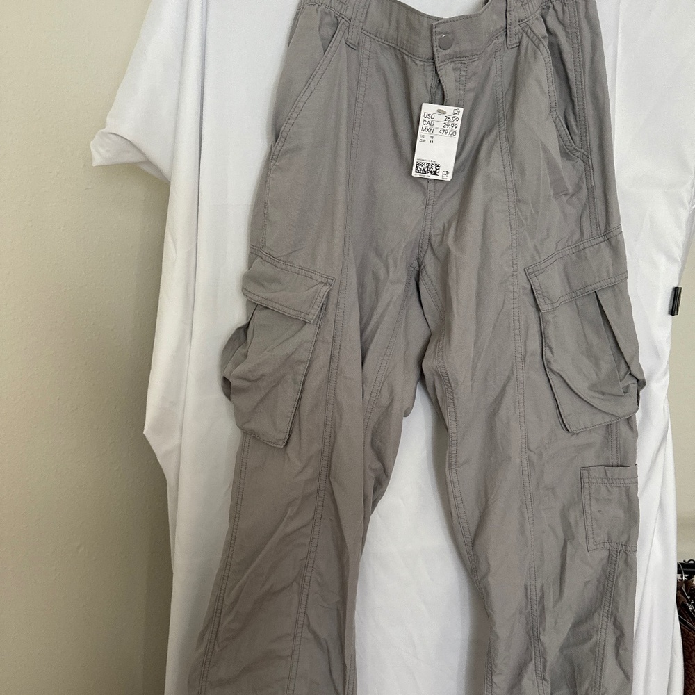 Grey cargo pants